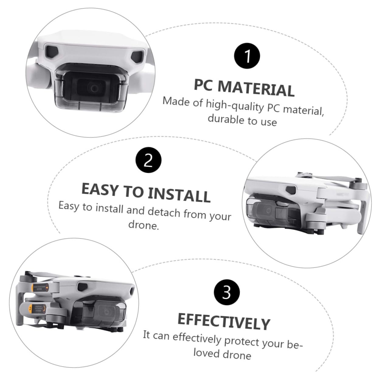 HONMEET Lens Cover Pan Tilt Camera Camera Rc Drone Camera Lens Protector Gimbal Guard Drone Camera Cover Ptz Grey Appendix Mini 2PC Accessories Drone Lens Protector