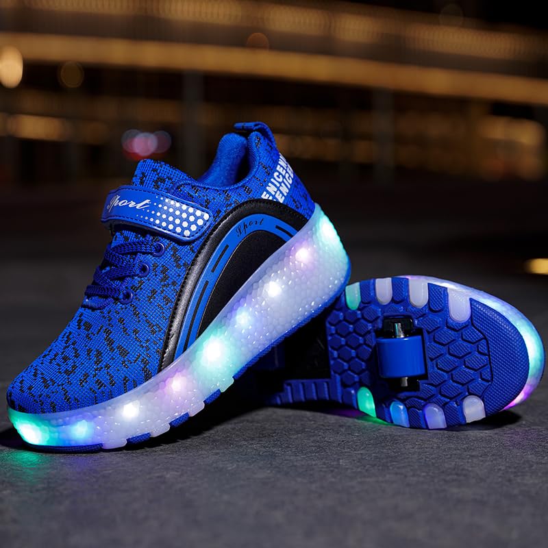 Image of Ylllu Kids LED Roller Skate Shoes with Wheel Light up Roller Shoes Gift for Girls Boys Children