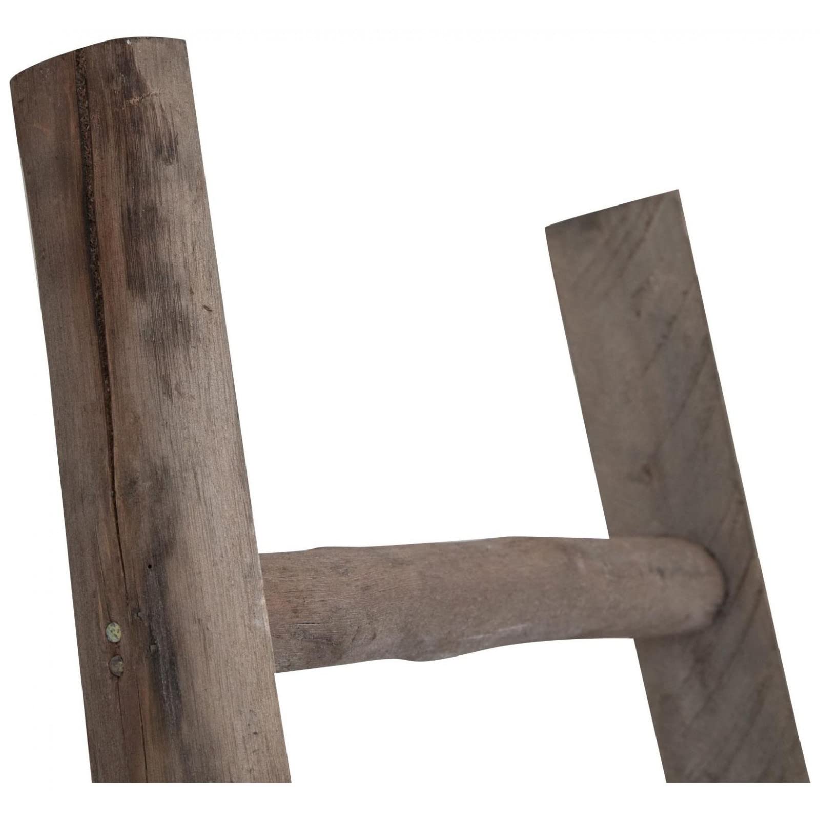 Biscottini Echelle Bois Porte Serviette et vêtements 180x44x8 cm | Echelle Decorative pour Salon, Salle de Bain et Chambre | Echelle Bois Deco