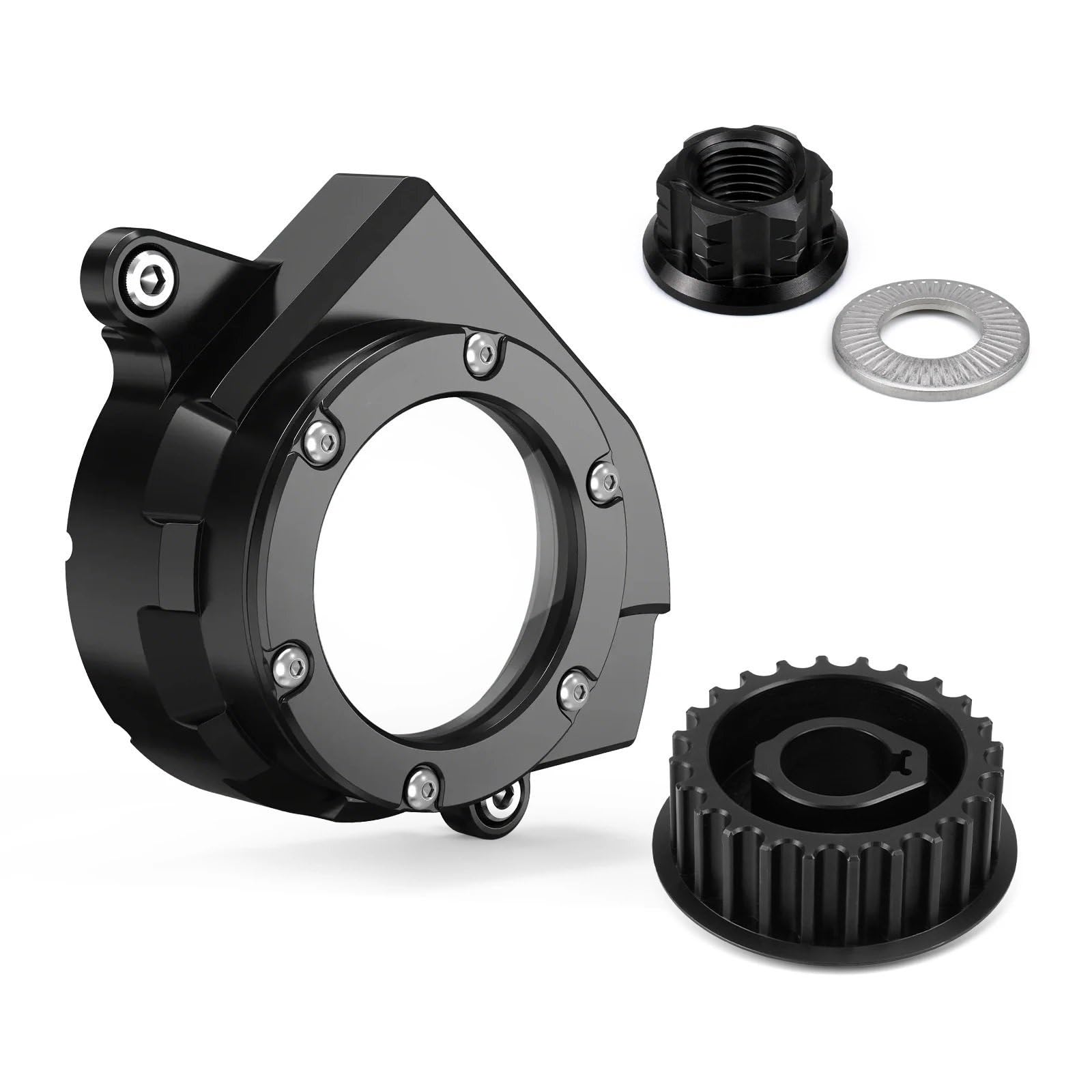 Cubierta de correa Surron Light Bee XS kit de protección negra para tuerca de polea 6