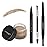 LAVONE Eyebrow Stamp Pencil Kit - Brow Stamp Trio with Waterproof Eyebrow Pencil, Eyeliner, Pomade, and Dual-ended Brush - Blonde