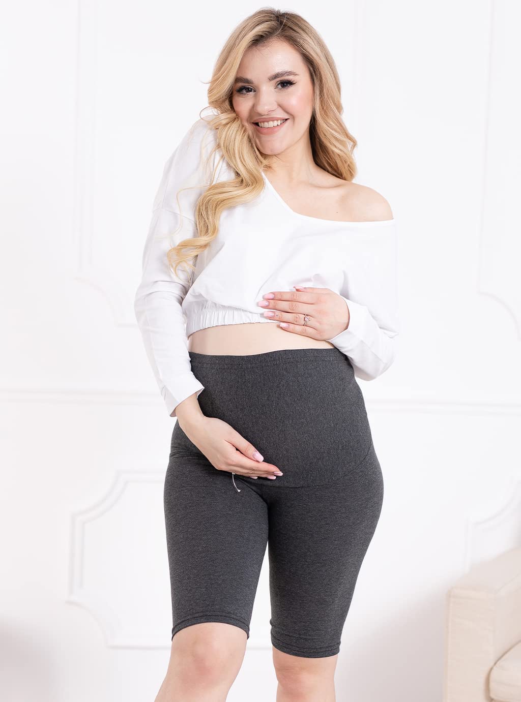 Formommy - Damskie Legginsy 1/3 Ciążowe Kolarki wyprodukowane w UE