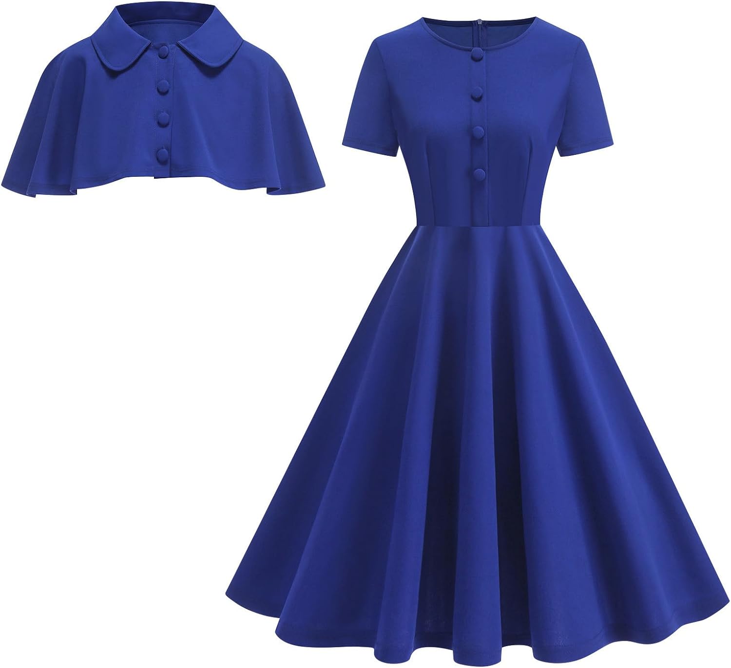 Women 1950s Vintage Cocktail Dresses with Shrug 2025 Wedding Guest Retro Swing Dresses Church Tea Party Prom Dress