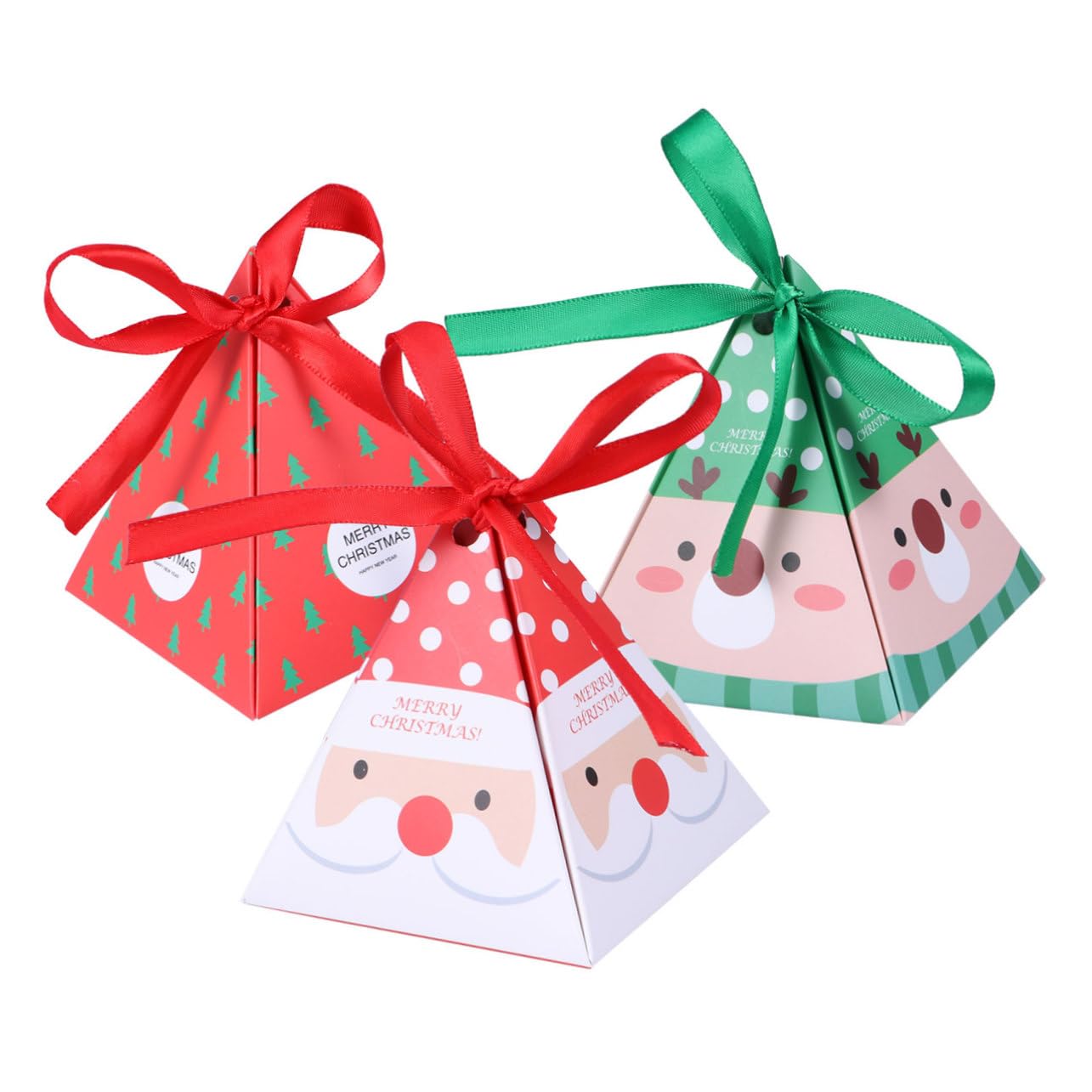 ifundom 30 Piezas Cajas de Obsequio Pequeñas para Dulces Navideños Chocolates y Golosinas para Cajas de Dulces Navideños de Obsequio Navideñas para Fiestas de Navidad