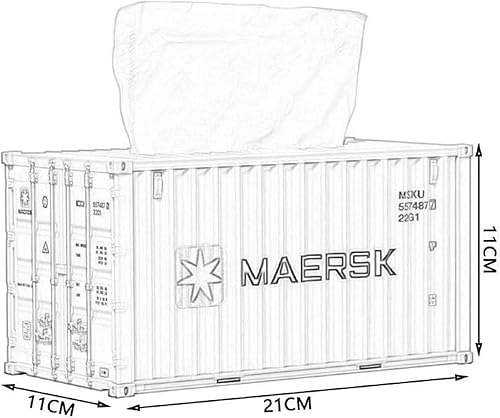 Miniatura 2 de Contenedor de envío rectangular para caja de pañuelos, soporte de plástico para caja de pañuelos faciales, dispensador de servilletas, caja de