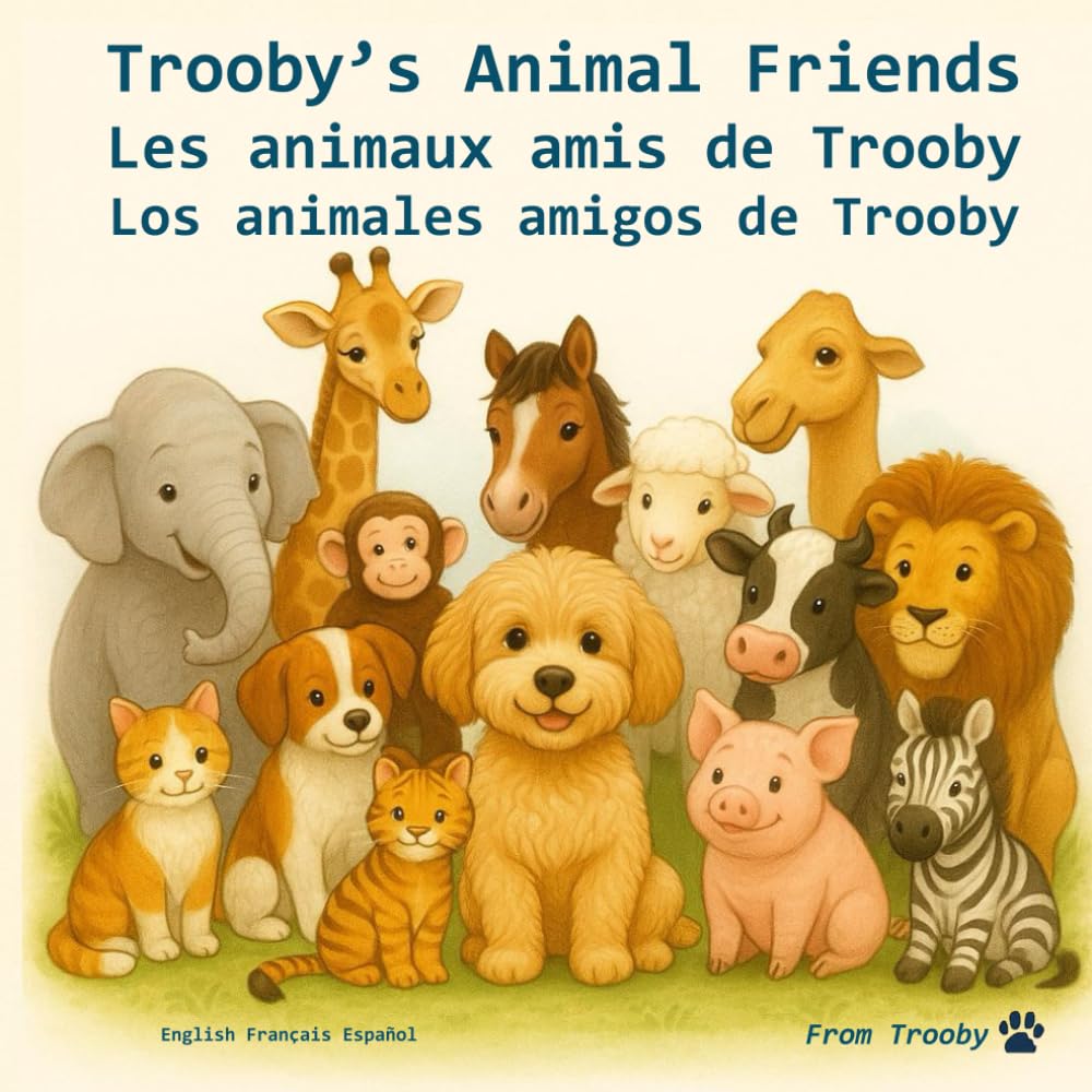 Trooby's animal friends in English, French, and Spanish: Learn english, french, and spanish with Trooby (Language fun with Trooby is English, French, and Spanish)