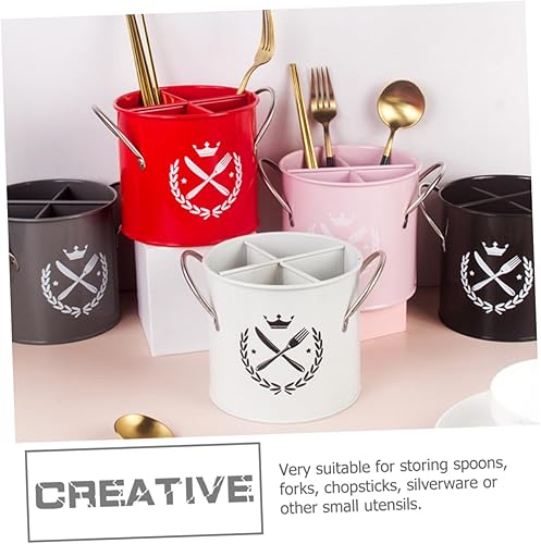 Miniatura 8 de Palillos de metal, utensilios y cubiertos, organizador de almacenamiento tenedores cuchillos, cucharas, servilletas, soporte para utensilios de