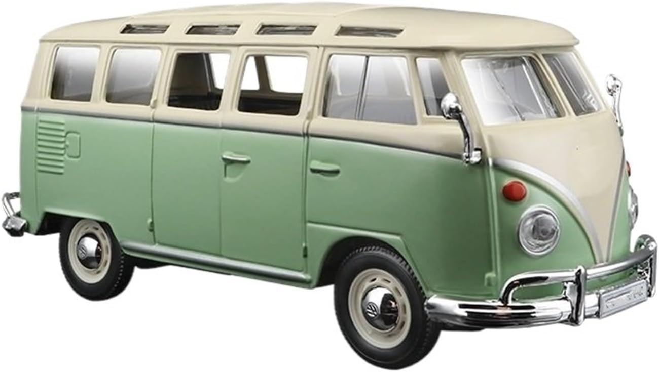 1:2524 Bus Alloy car Model Metal car Model(Bus beigegreen)