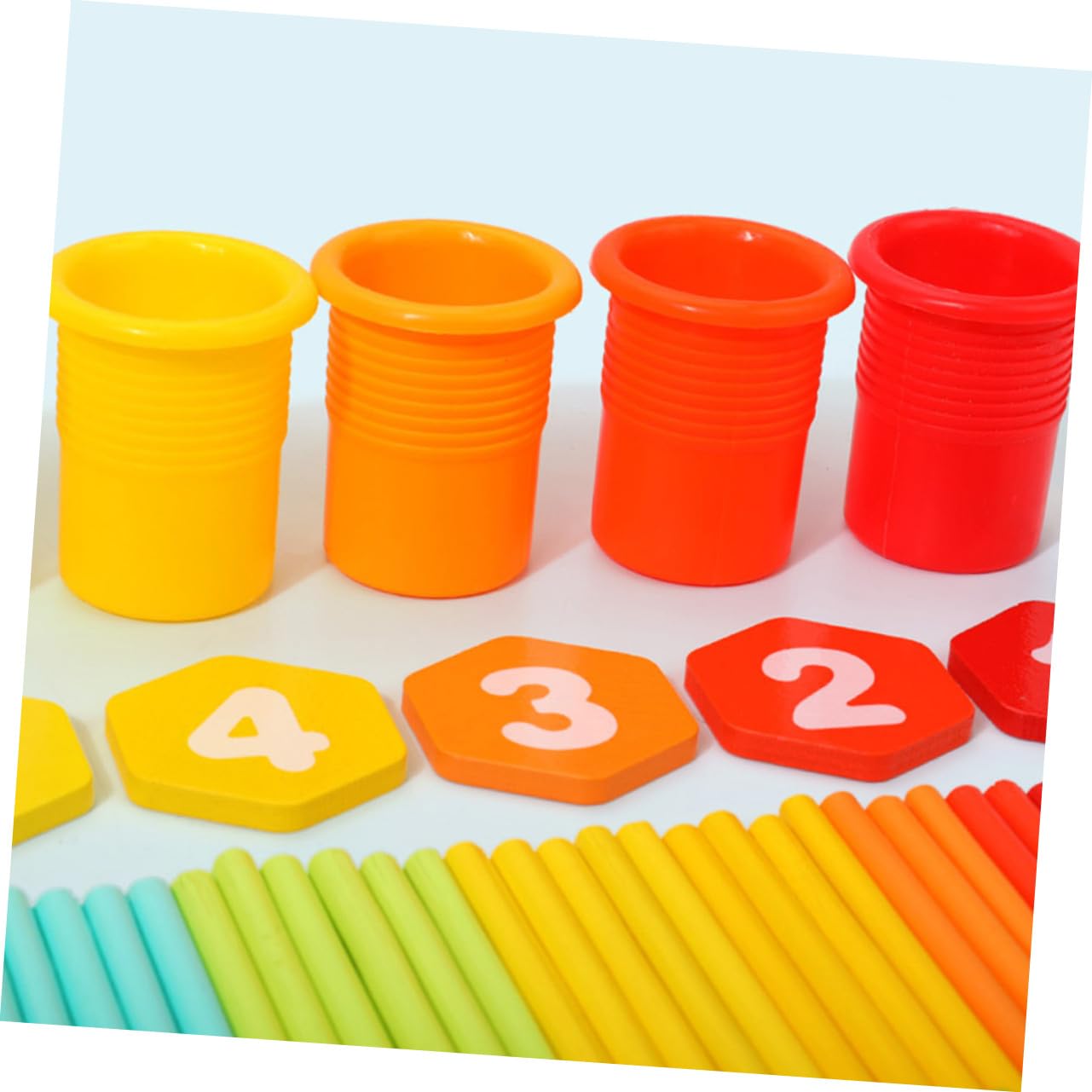 Holzspielzeug Karotten Passendes Spiel Zahlen Sortieren Lernen Kleinkinder Spielzeug Zum Zuordnen Von Zahlen Und Farben Für Kleinkinder