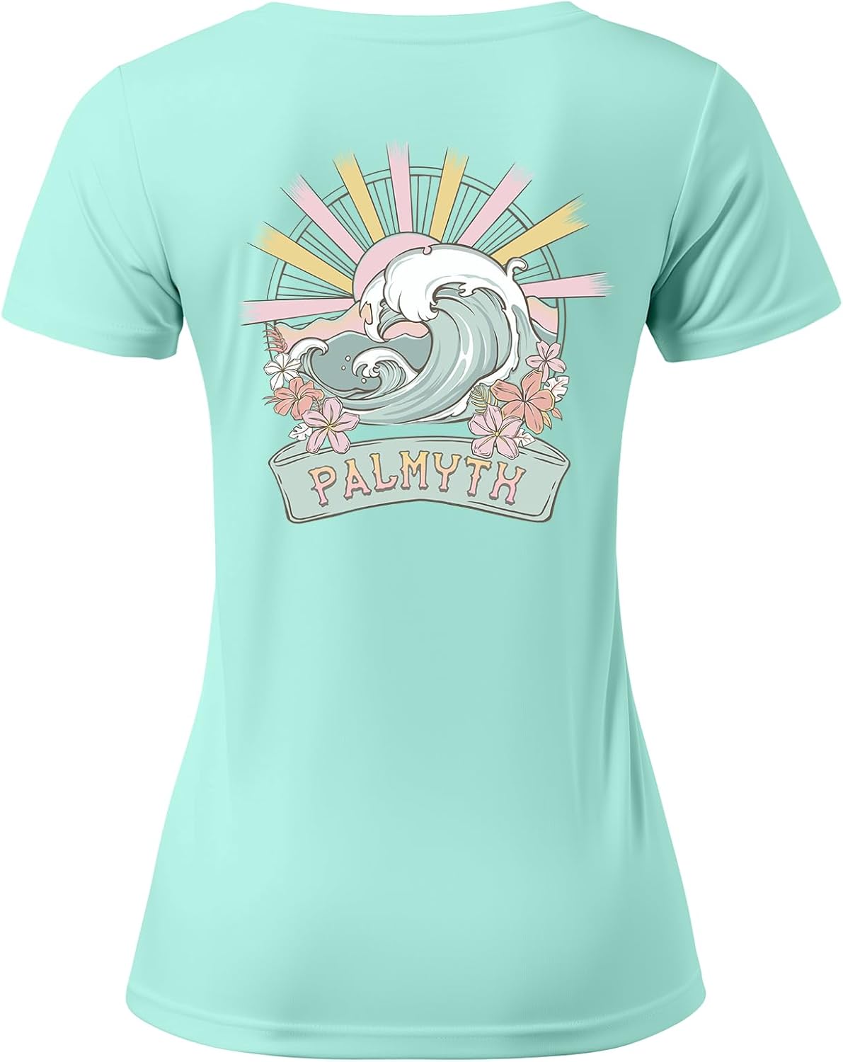 Palmyth Fishing Shirts for Women UPF 50+ Sun Protection Short Sleeve Lightweight Quick-Dry T-Shirt