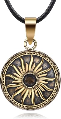 EUDORA Harmony Ball Chime Bola Necklace for Pregnancy, Vintage Copper Maternity Bell Wishing Ball Gifts for Mother Wife Daughter Grils, 30 & 45 inch Rope