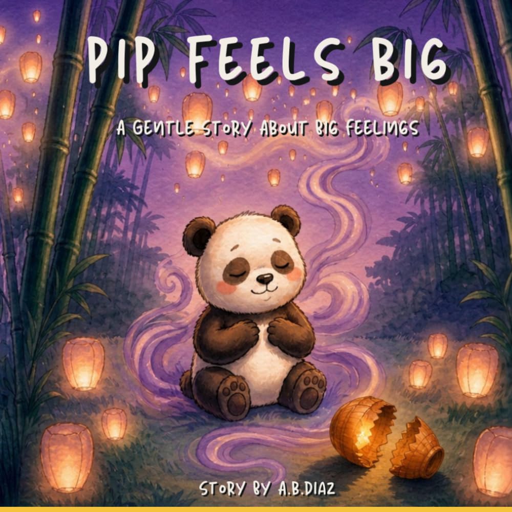 Pip Feels Big: A Gentle Story About Big Feelings | A Heartfelt Picture Book About Resilience, Calming Down, and Emotional Strength for Kids Ages 3–8 (The Little Panda)