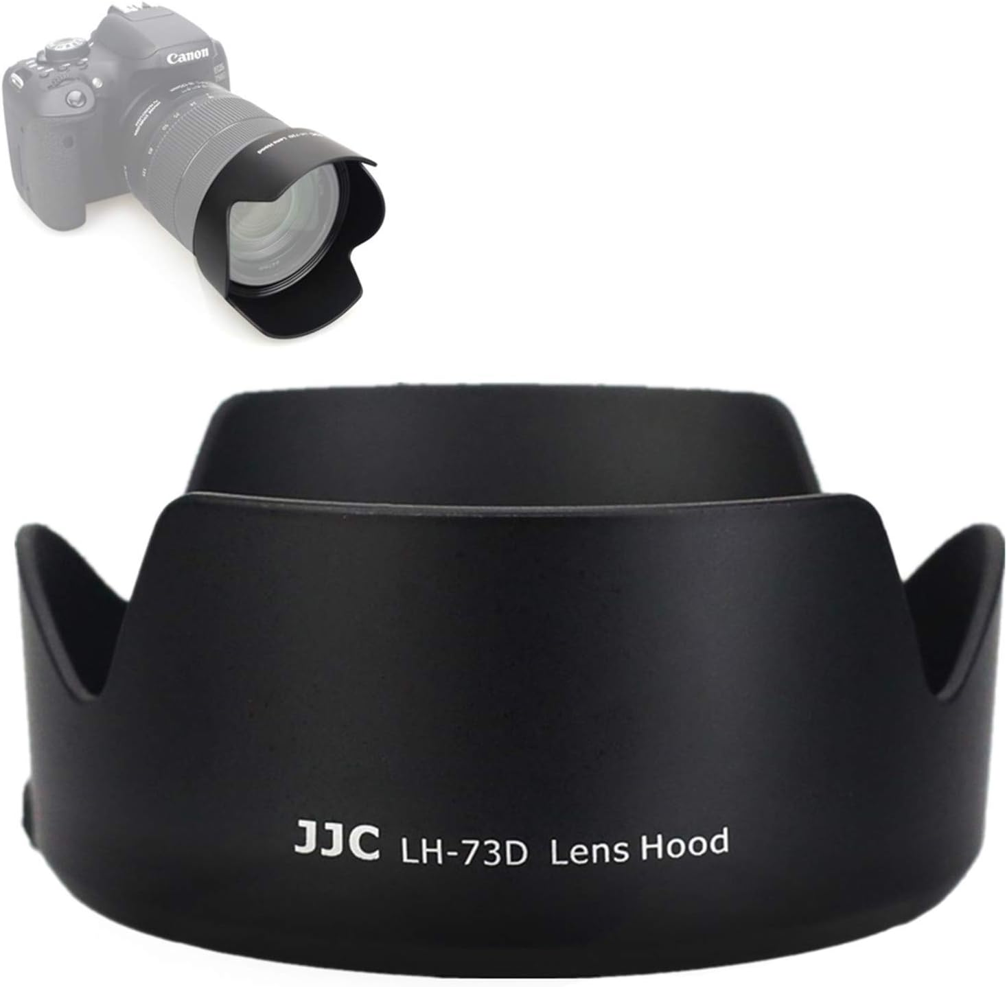 Reversible Lens Hood Shade Protector EW-73D Replacement for Canon RF 28-70mm F2.8 is STM & EF-S 18-135mm F3.5-5.6 is USM (Fits 18-135mm USM Only) & RF 24-105mm F4-7.1 is STM Lens