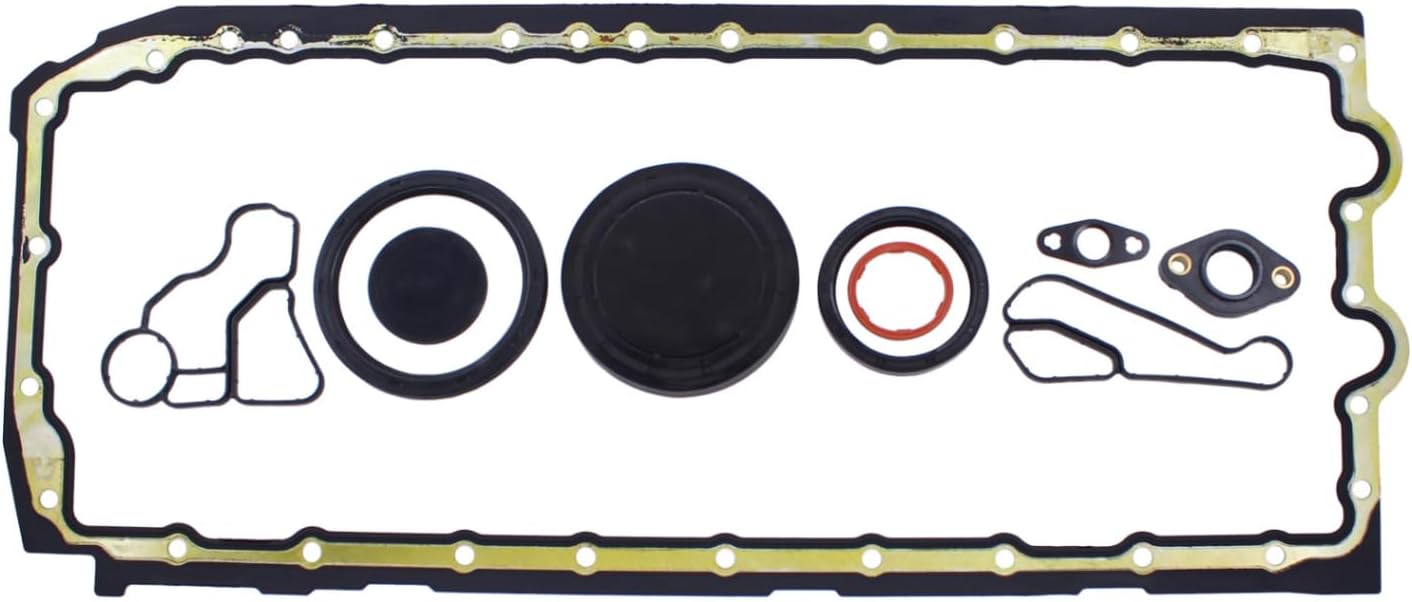 Amazon.com: MOTOKU Oil Pan Gasket and Lower Gasket Oil Cooler Seal Set ...