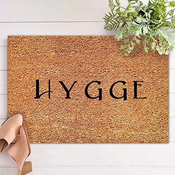 Hygge 1 Front Porch Door Mat,Non Slip Floor Mat for Home Bathroom Kitchen Entrance 36X24 Inch — image 1