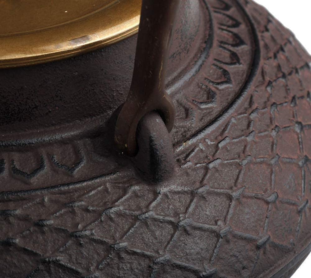 Habrur Theiere Fonte Théière Japonaise Théière en Fonte De 900 ML Théières en Fer Théière À La Main Bouilloire Pot Poignée Couvercle en Cuivre Pot en Fer Théière en Fonte Theiere Japonaise