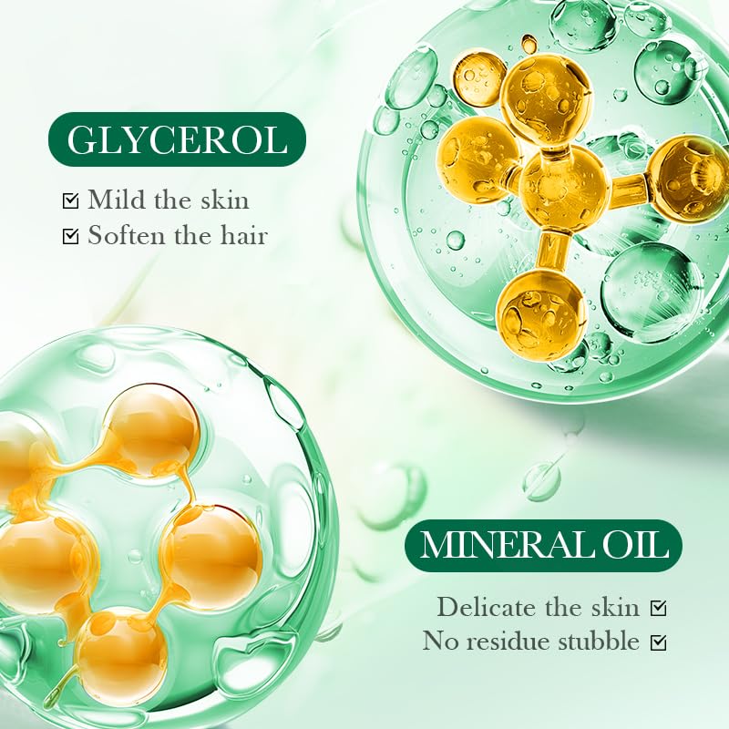 Miniatura 9 de Crema depilatoria para mujeres y hombres crema depilatoria sensible para zonas púbicas, privadas, bikini, cuerpo, piernas y axilas, fórmula suave