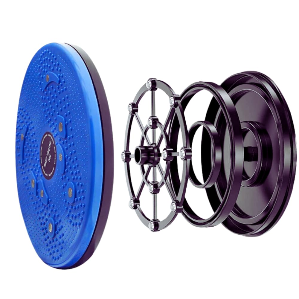 Pedana Riabilitazione functional board Torsione Busto Riabilita Modella Scolpisce Rassoda Fianchi Addome color (blu)