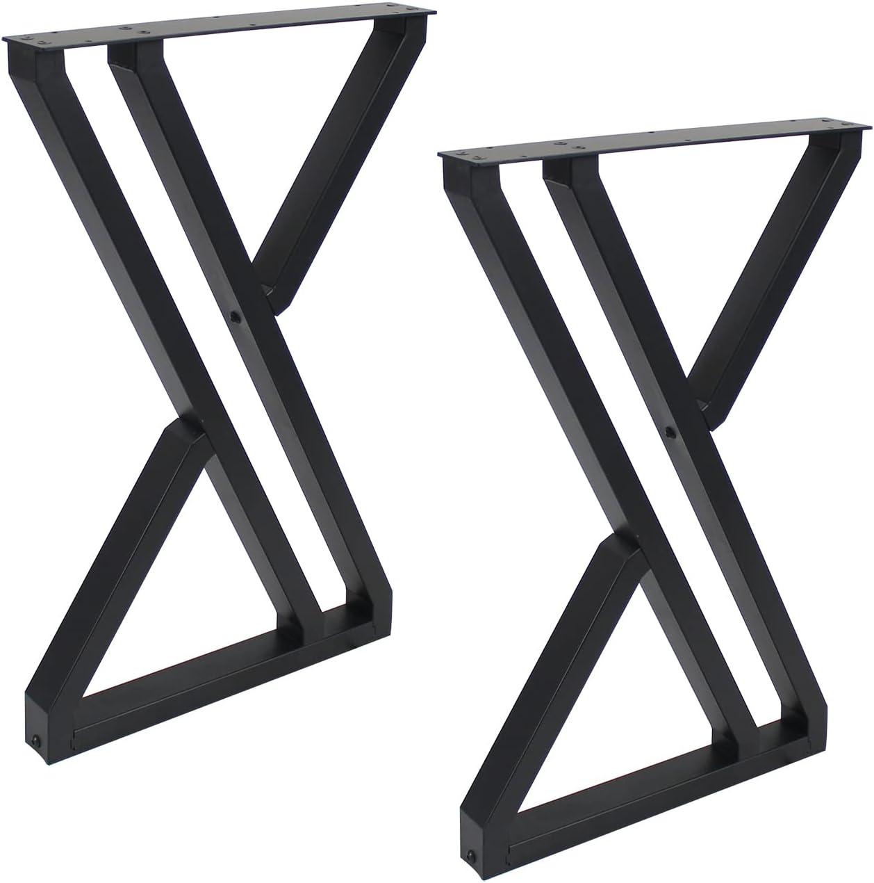 Metal Table Legs 28 Inch Heavy Duty Z Shape Metal Desk Legs