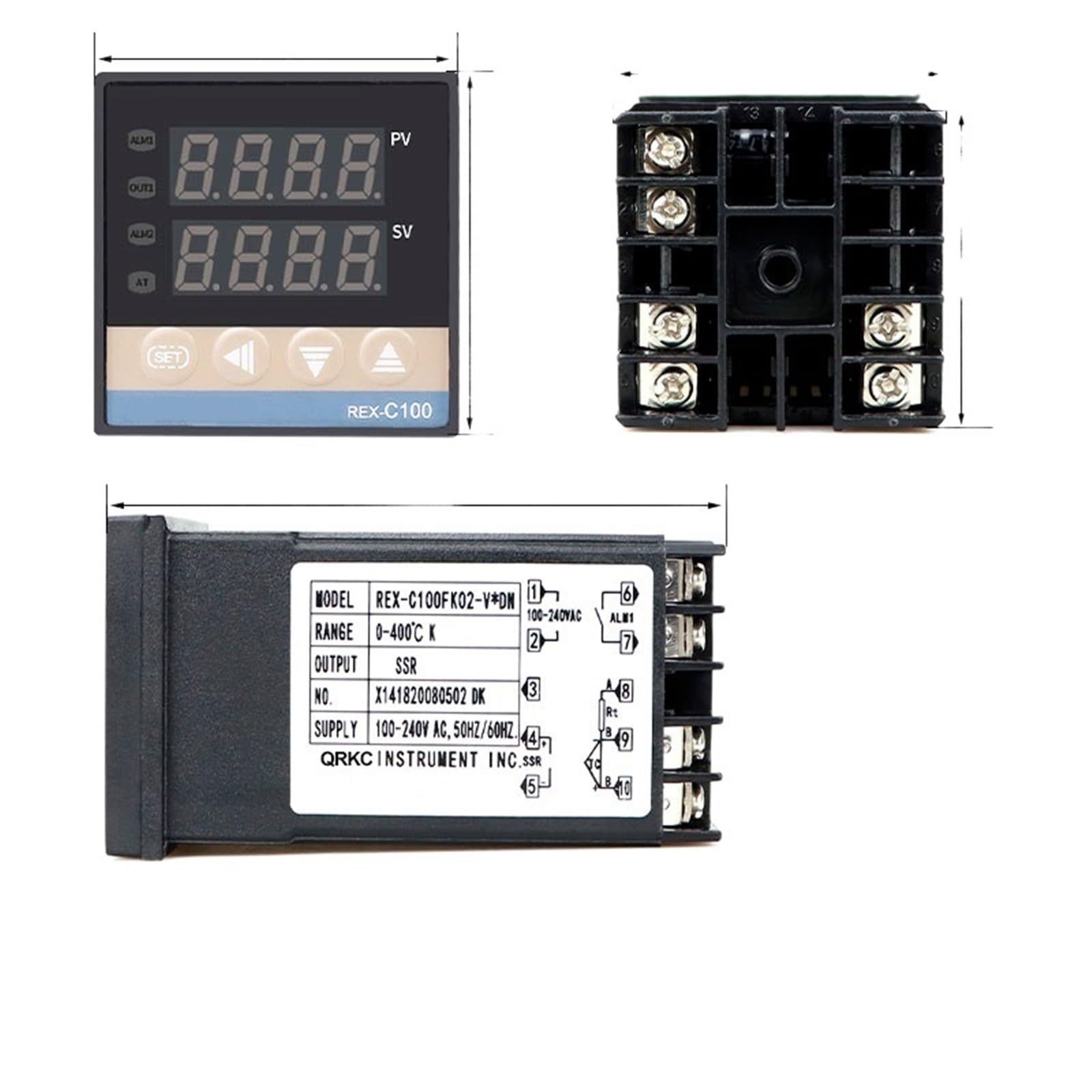 REX-C100 PID Intelligent Temperature Controller Universal REX-C400 Industrial Temp Regulator REX-C700 Digital Thermostat(S)