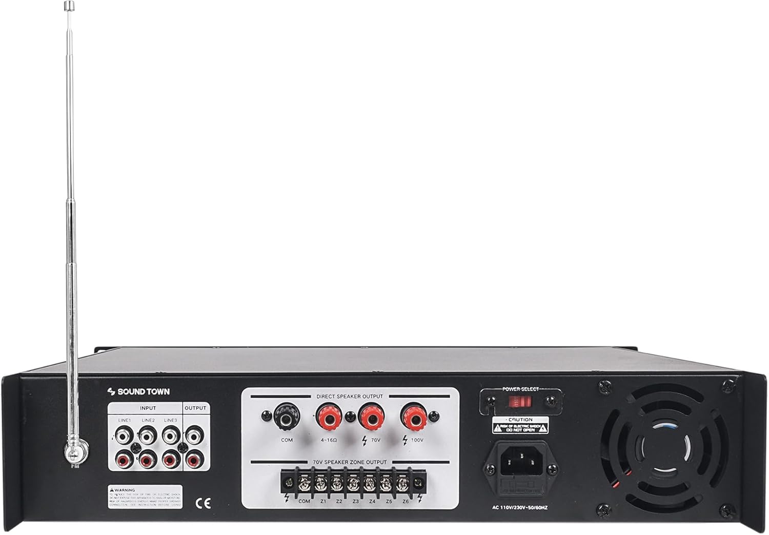 Арын view of Sound Town PAC360-6 ampнастан