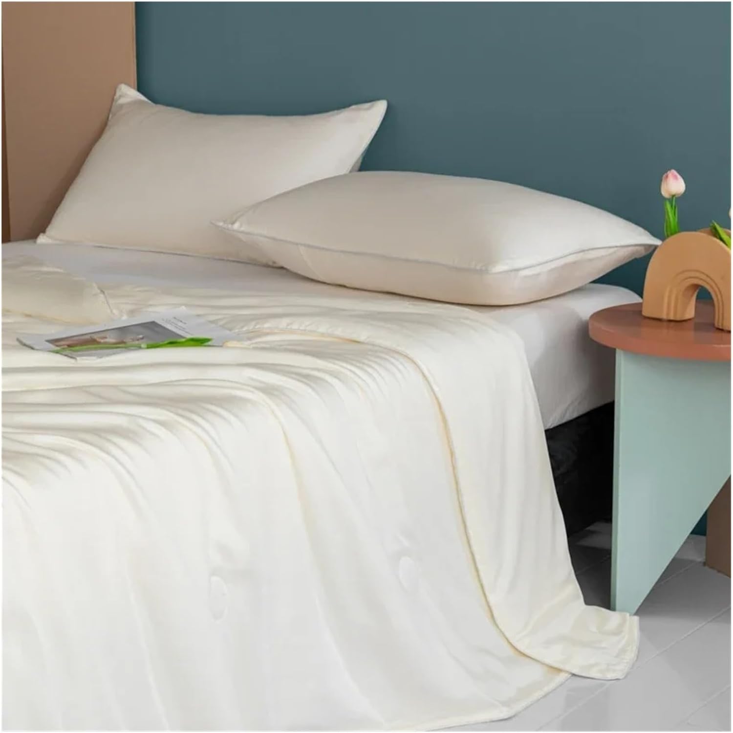 High End Cooling Blanket Compatible with Bed Soft Silky Air Condition Comforter Lightweight Cool Down Summer Quilt Double Side Cold Fabric,Bedding