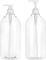 Vista 9 de Yebeauty - Botella dispensadora de champú, botellas de champú con bomba de 16.9 onzas, botella de ducha vacía recargable de plástico transparente, 2
