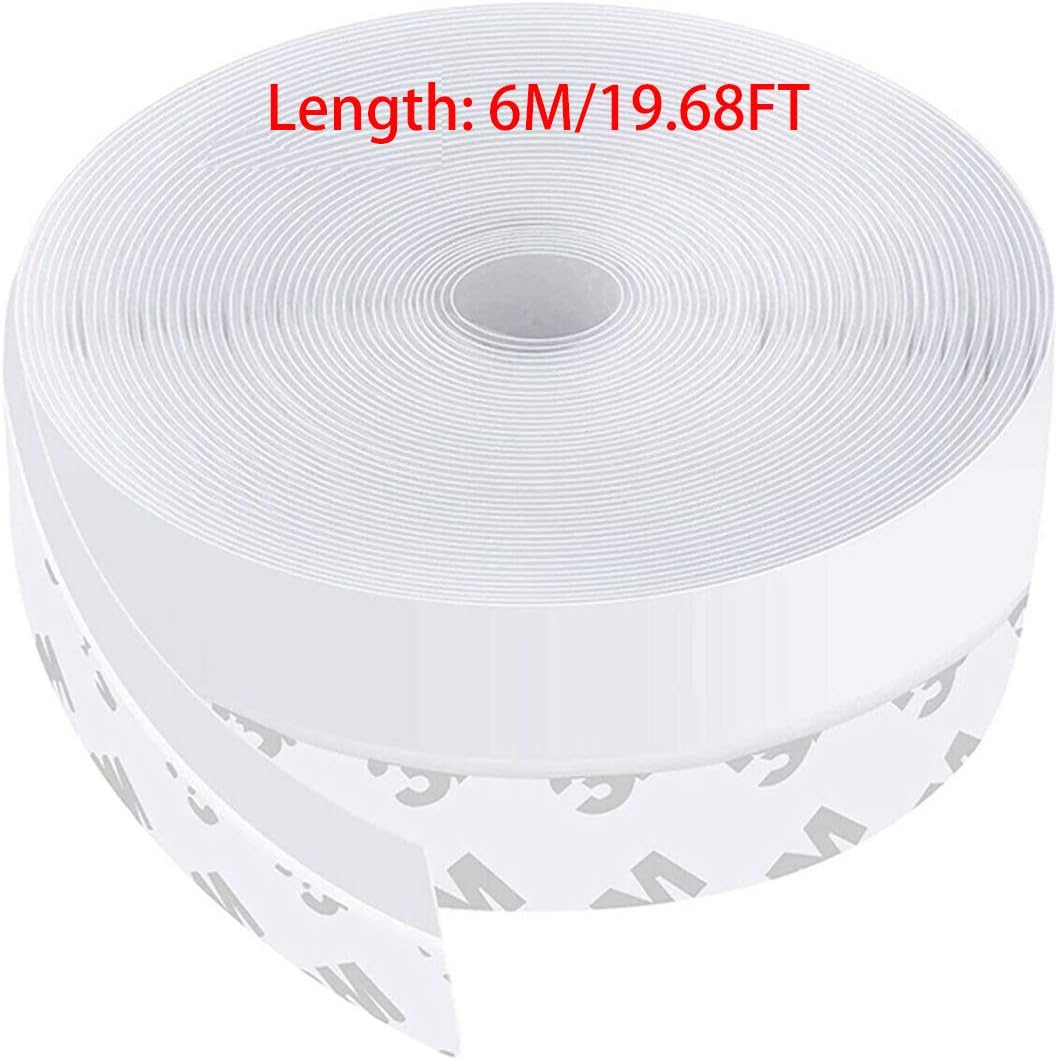 Silicone Seal Strip, Weather Stripping Door Seal Strip Window Seal 19.68FT (25mm)