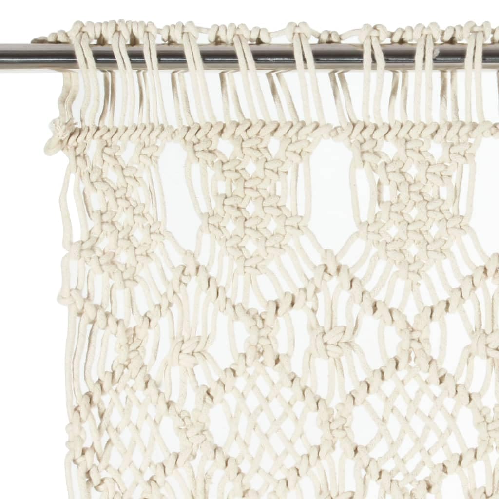 vidaXL Tenda macramè 140x240 cm in Cotone