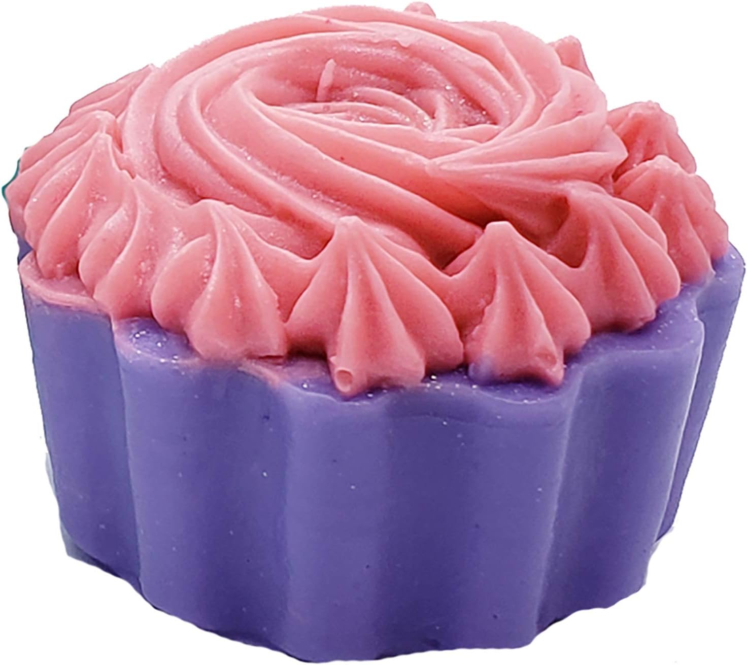 Cupcake Swirl Rose 3D Silicone Soap and Candle Mold - Reusable Flexible DIY Soap Making Molds and Supplies by Coronado Home