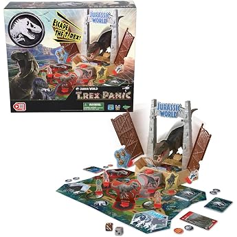 EPOCH Games Jurassic World T-Rex Panic 7514 Dinosaur Toy Board Game for Children from 6 Years