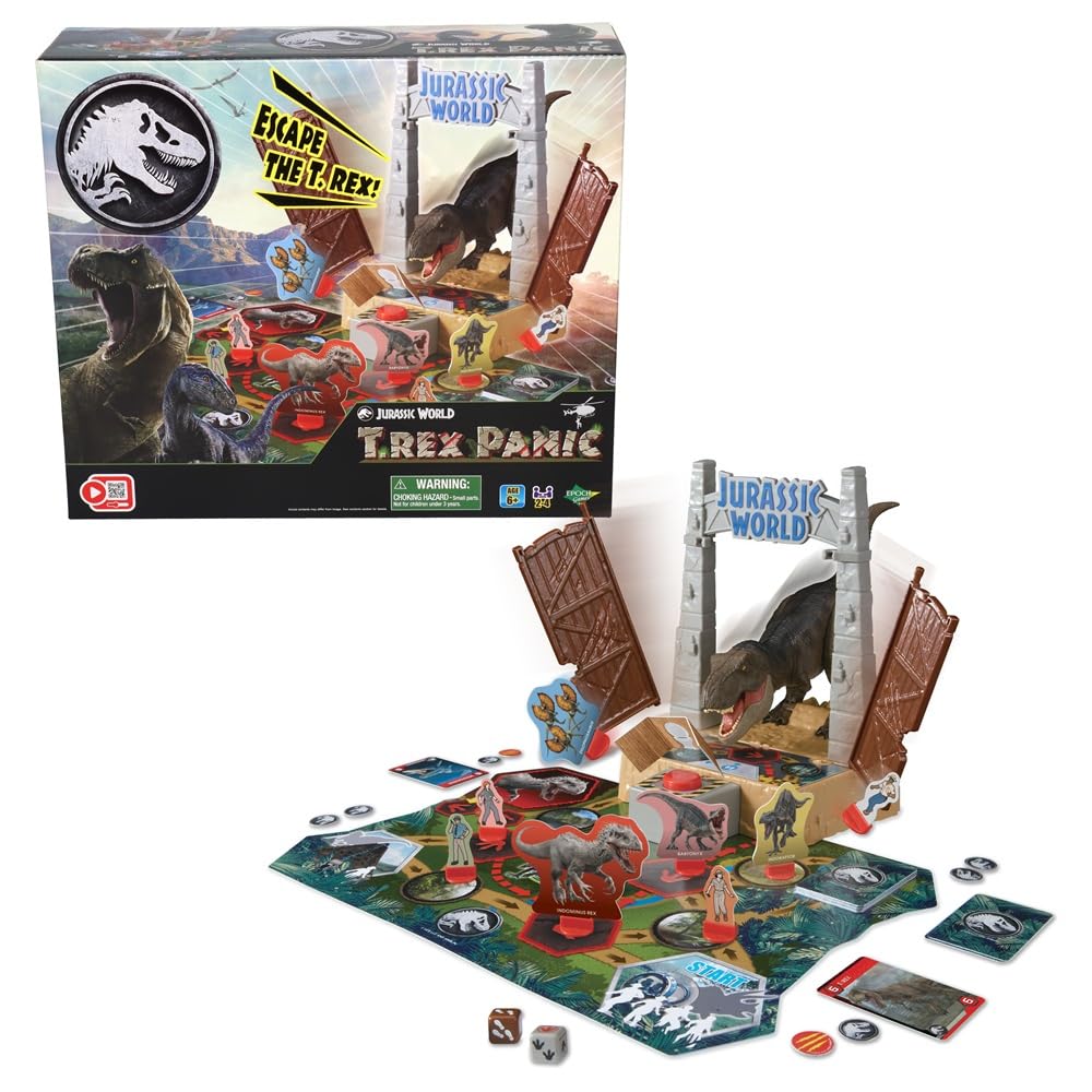EPOCH Games - 7514 Jurassic World T-Rex Panic - Action Game