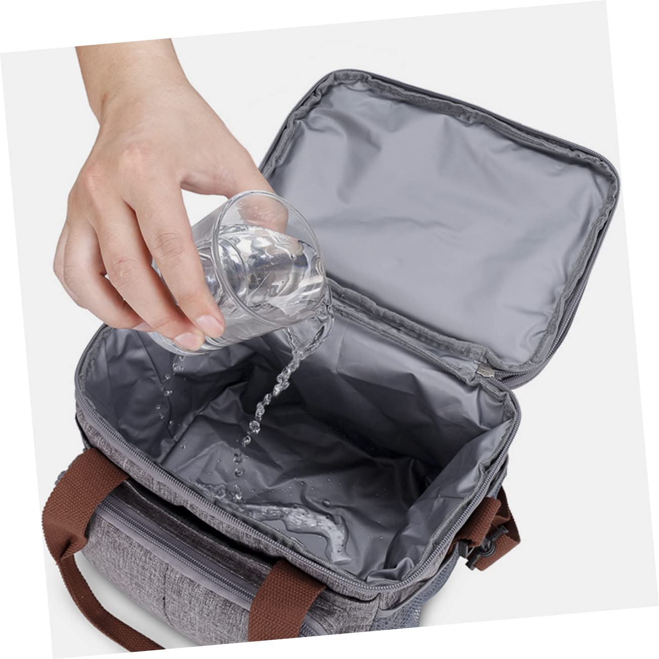 Cabilock Wasserdichte Lunch-tasche Mit Großem Fassungsvermögen Wärmeisolierend Bento-tasche Für Lunchboxen Und Getränke Leicht Zu Transportieren