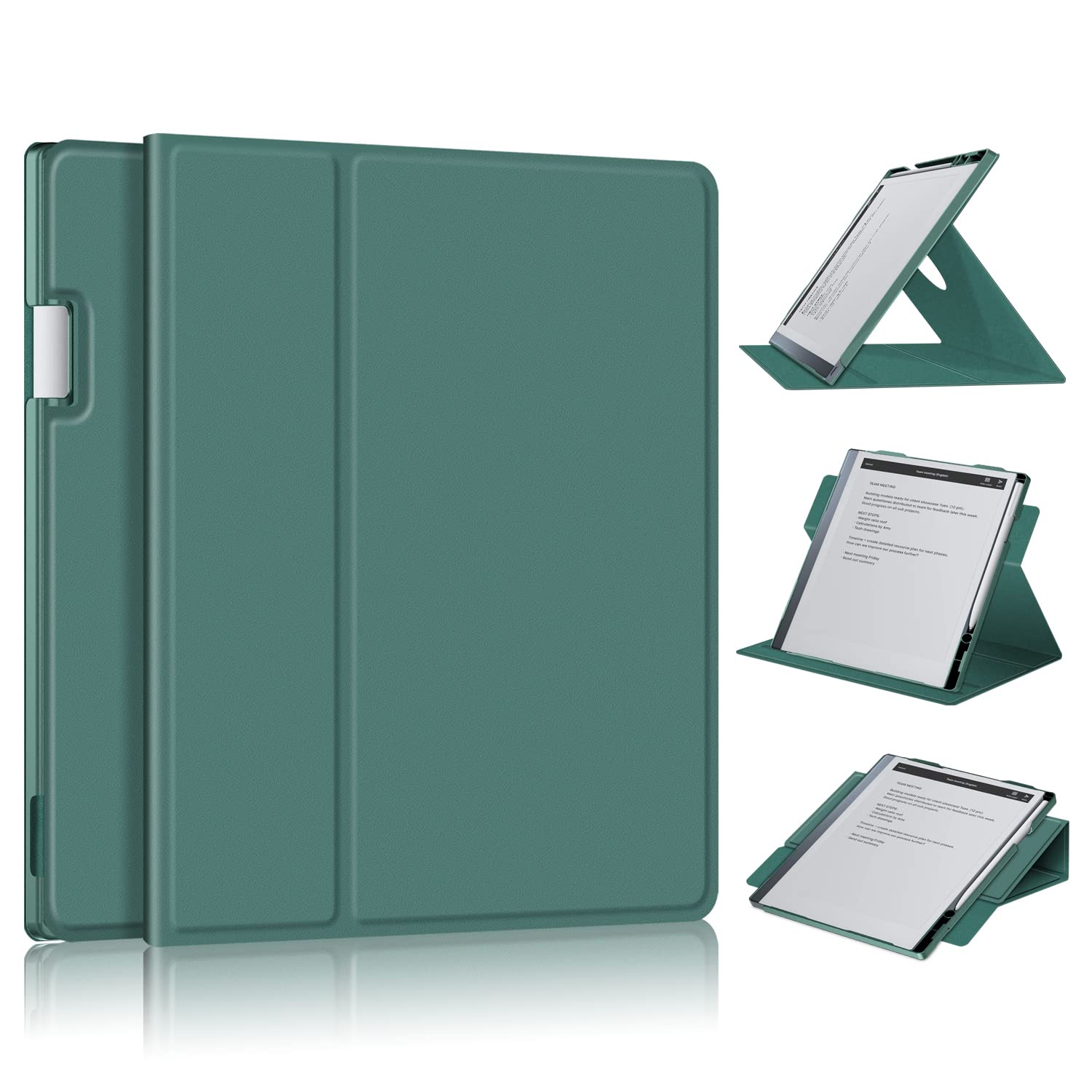 Xuanbeier for Remarkable 2 Case Magnetic with Pen Holder for Remarkable 2 10.3 Inch Digital Paper Folio Ultra Slim Book Folio Case Cover,DarkGreen