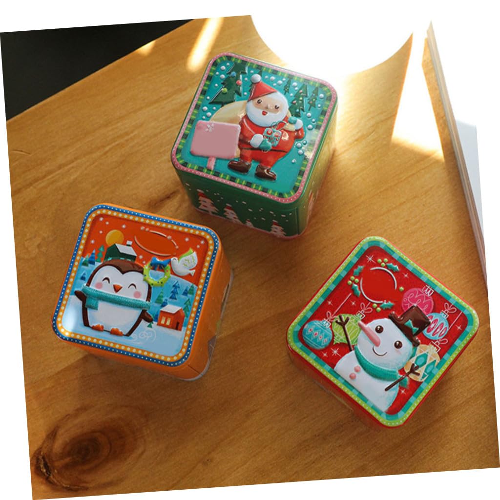 KOMBIUDA 8 Piezas Caja de Obsequio de Navidad Cajas de Dulces Navideños Cuadradas para Guardar Dulces para Galletas para Regalos Navideños Estilo