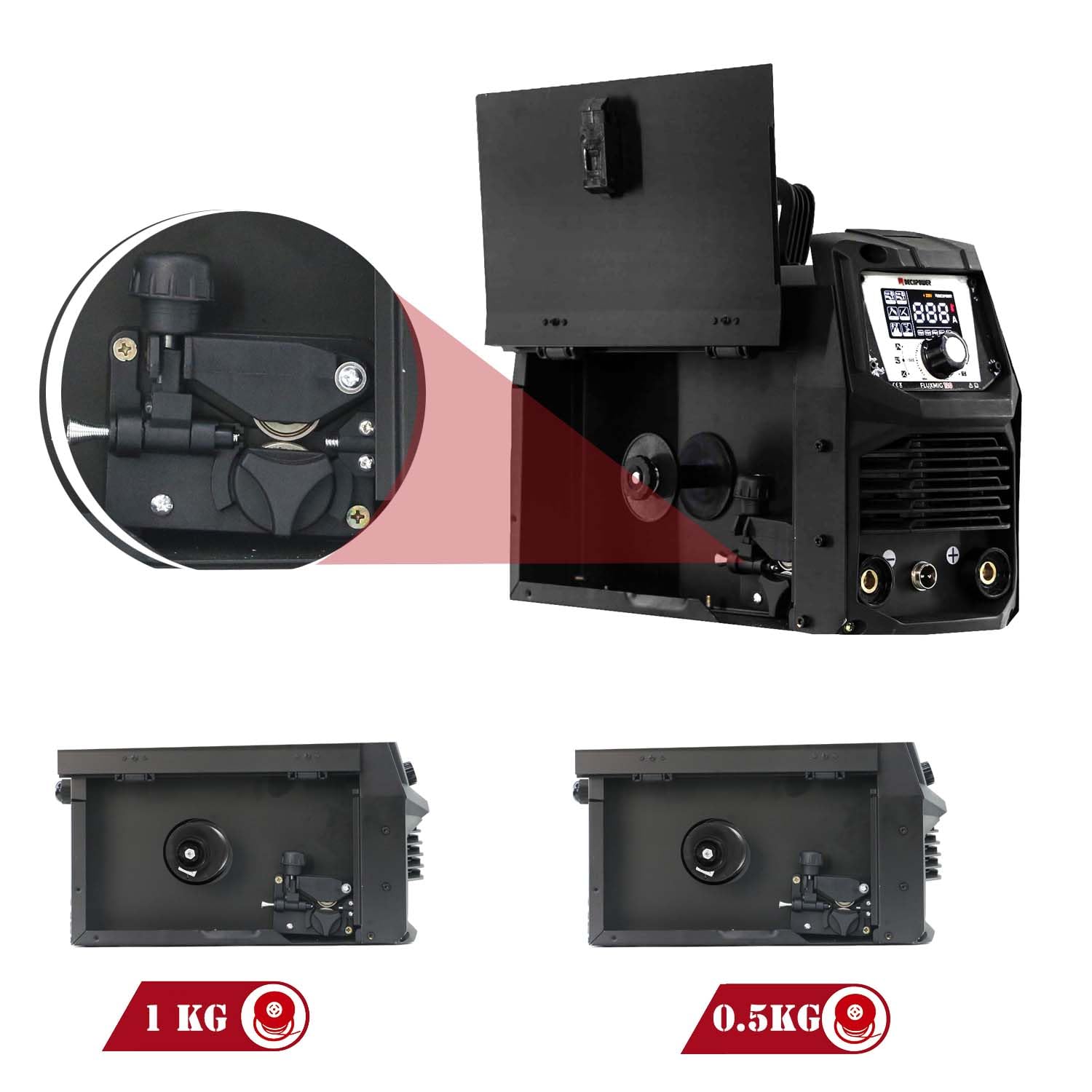 Saldatrice 220V 120A 3 In 1 - Arco Lift TIG, FLUX MIG Senza Gas, Per Uso Domestico E Fai Da Te - Foto 13