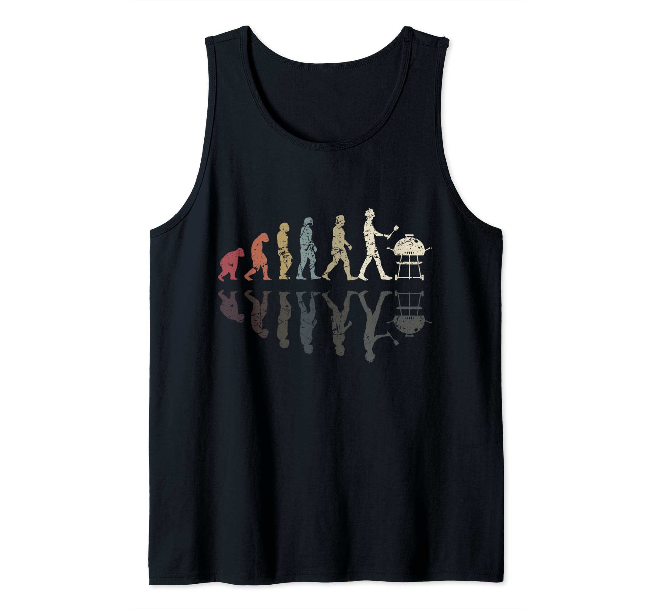 Grill Evolution Vintage Grilling Grill King Grill Master BBQ Tank Top, Black