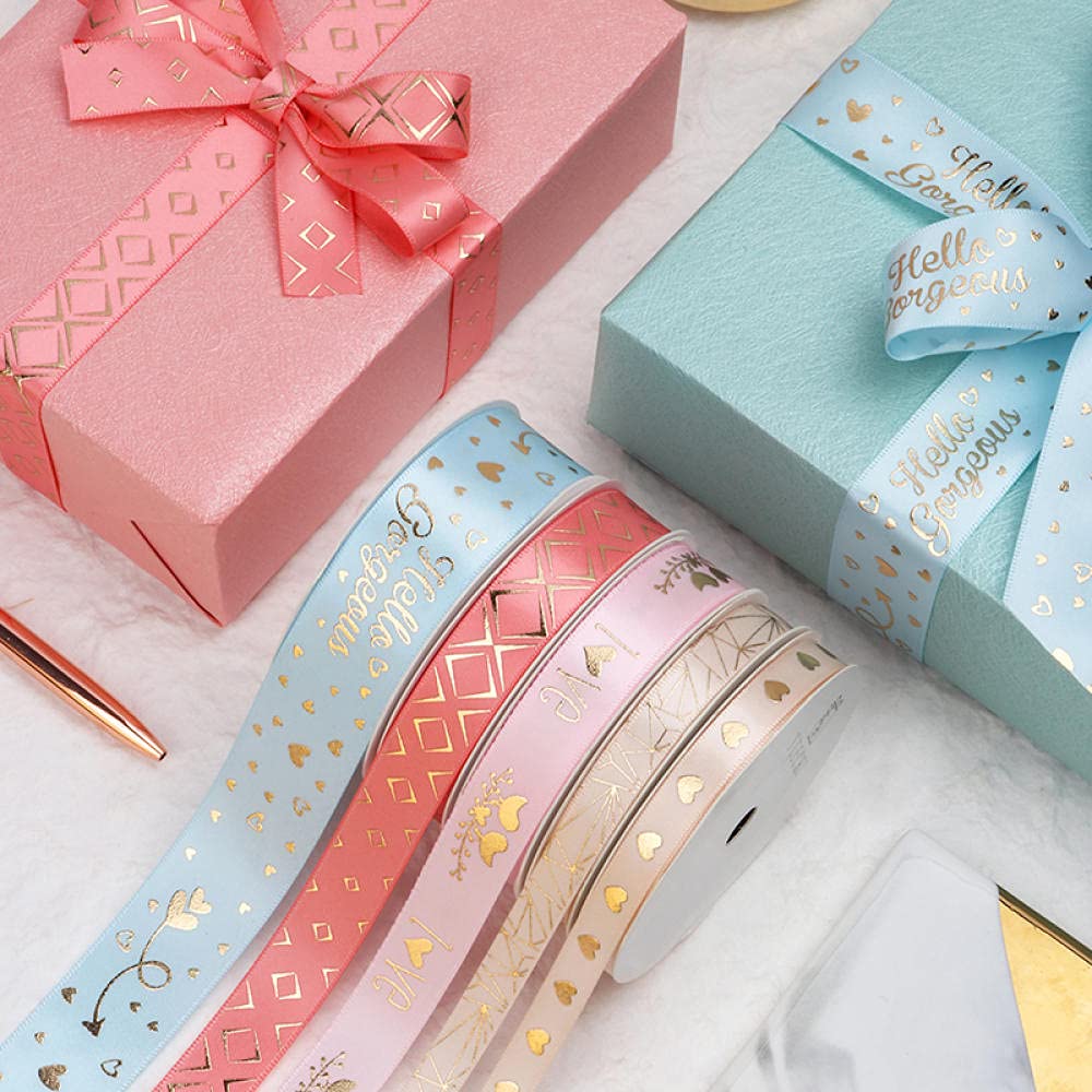 Ribbons For Gift Wrapping Ribbon For Fabric Satin Ribbons Wstążka Urodziny Prezent Taśmy Walentynki Dekoracyjne Tapeta Wstążkowa Pieczone Ogrodzenie Wstążki Zip Tow Tape-Kochający