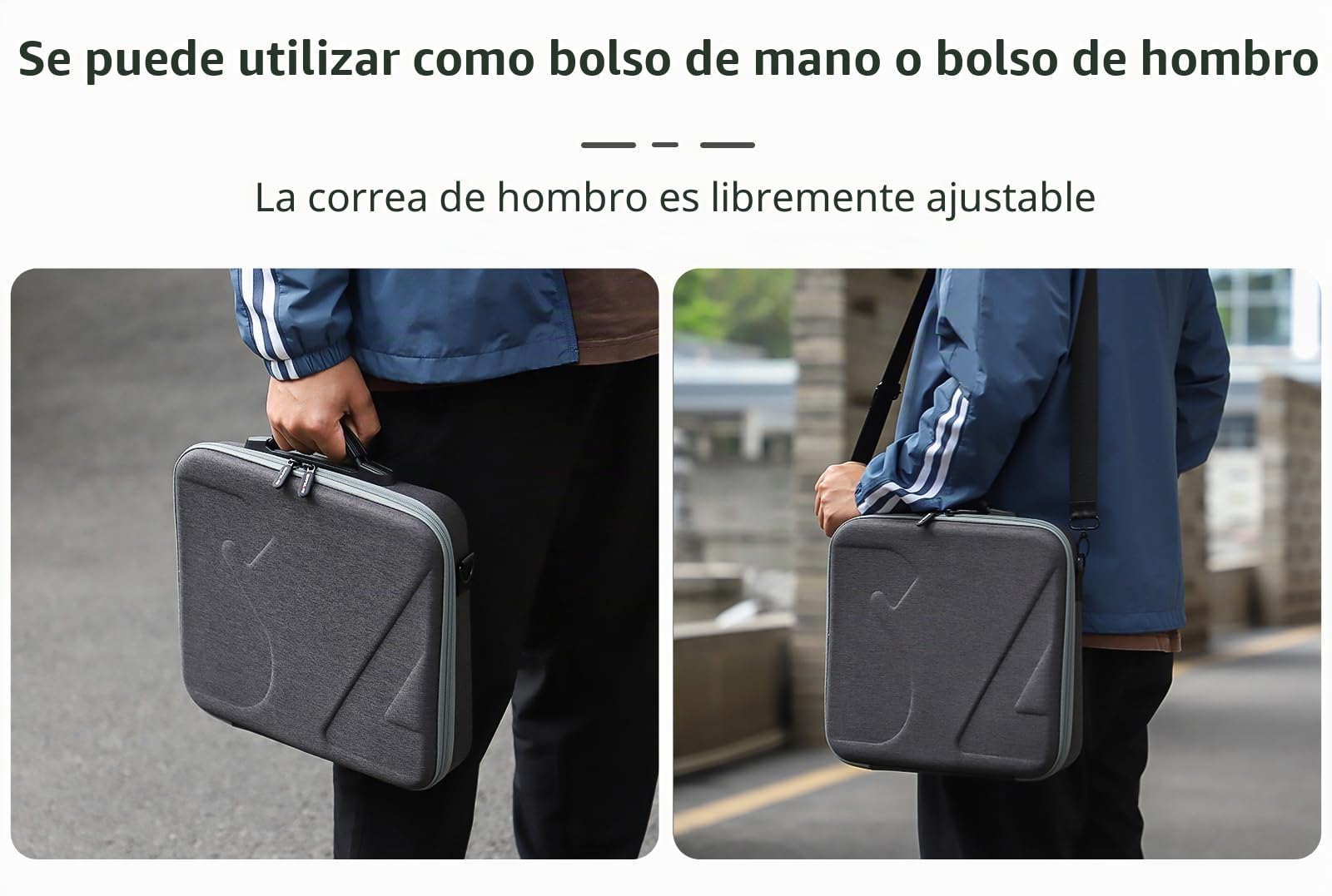 RC GearPro - Bolsa de transporte portátil para DJI RS 4 Mini, rígida para viaje, compatible con DJI Ronin RS4 Mini estabilizador de cardán de 3 ejes, color gris