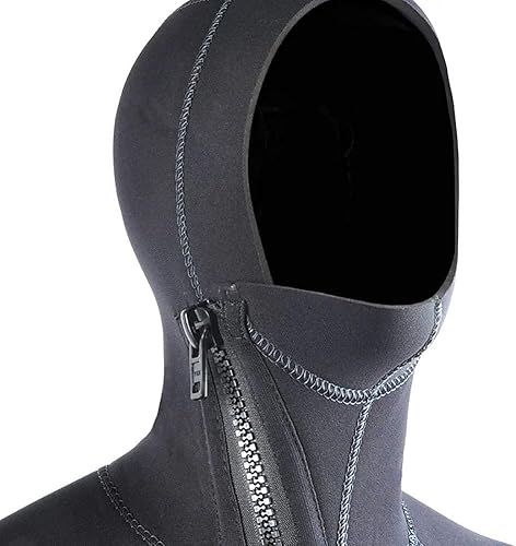 Miniatura 8 de Traje de neopreno para hombre, ultra elástico, 0.276 in, con cremallera frontal, para buceo, buceo, natación, surf