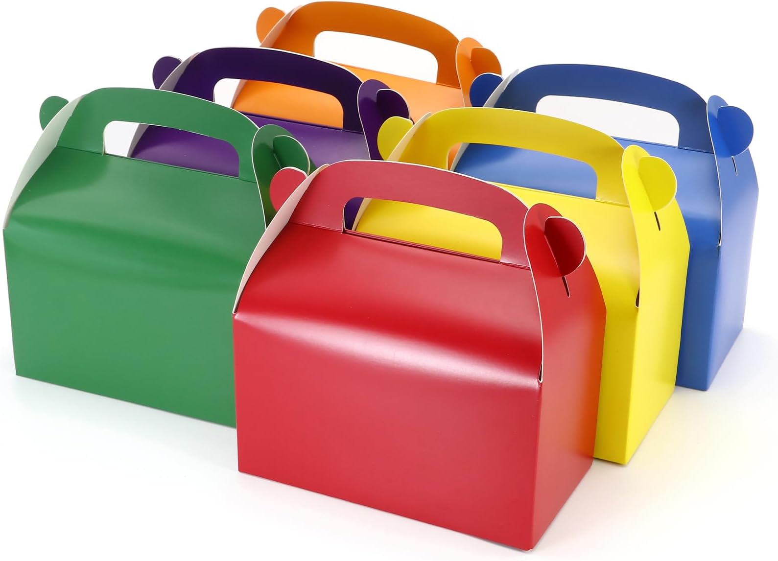 Amazon.com: BLUE PANDA 24 Pack Rainbow Gable Boxes for Party Favors ...