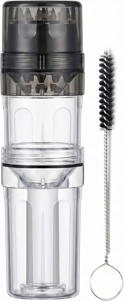 3-In-1 Kitchen Spice Mill & Sachet Packer - Portable Manual Herb Grinder & Botanical Tube Filler, All-In-One Culinary Prep Tool, Includes 8 Filtered Paper Tubes for Loose Leaf Tea & Spices