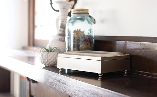 Miniatura 6 de Cottage Garden Sweet Sixteen Champagne Silver Rope Trim Music Box Plays You Light Up My Life