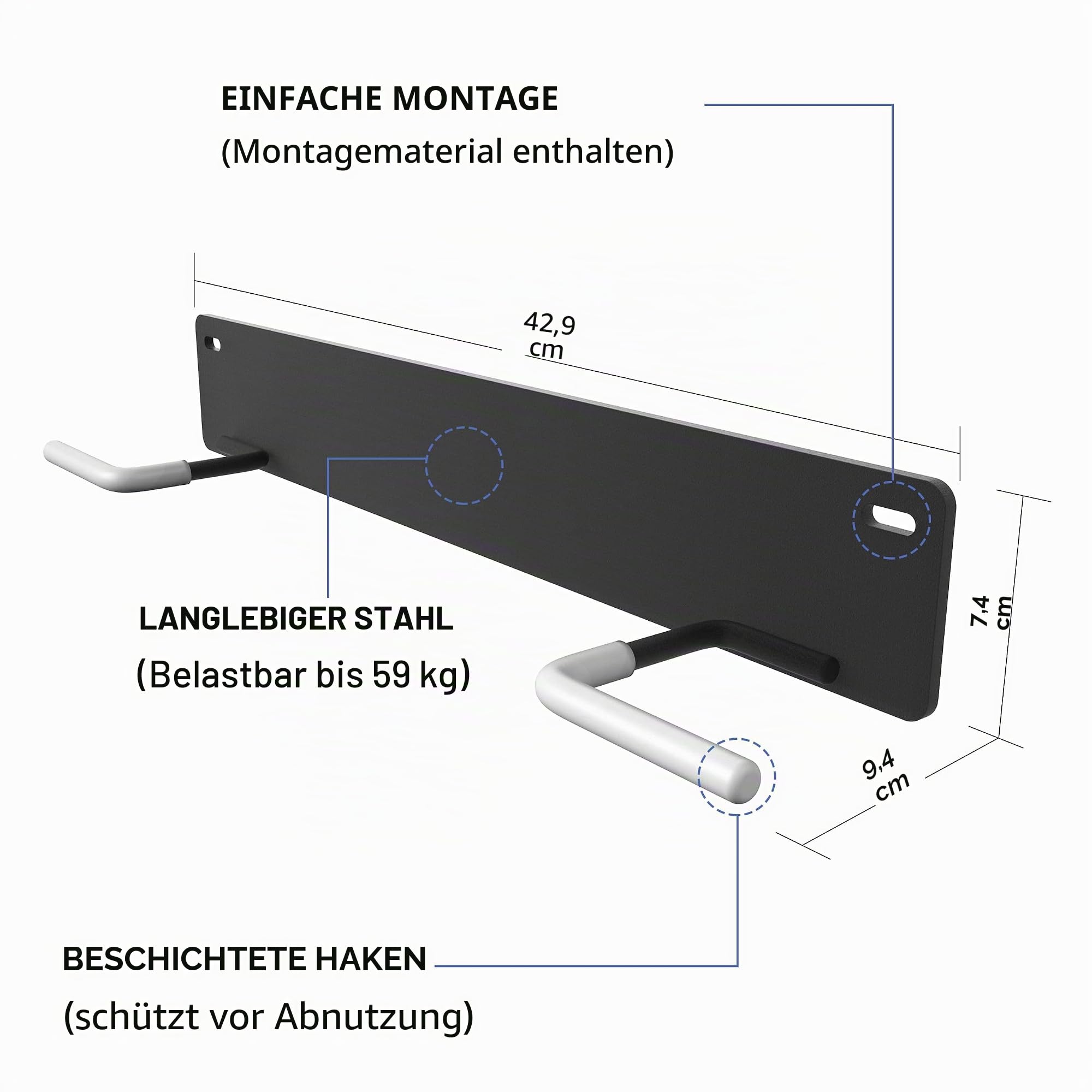 Golftaschen-Wandhalterung, langlebiger Golf-Aufbewahrungs-Organizer, Golftaschen-Aufbewahrungsregal für Garagenwand, Golftaschenaufhänger, Golfschläger-Wandhalterung, Blat Blat Blat
