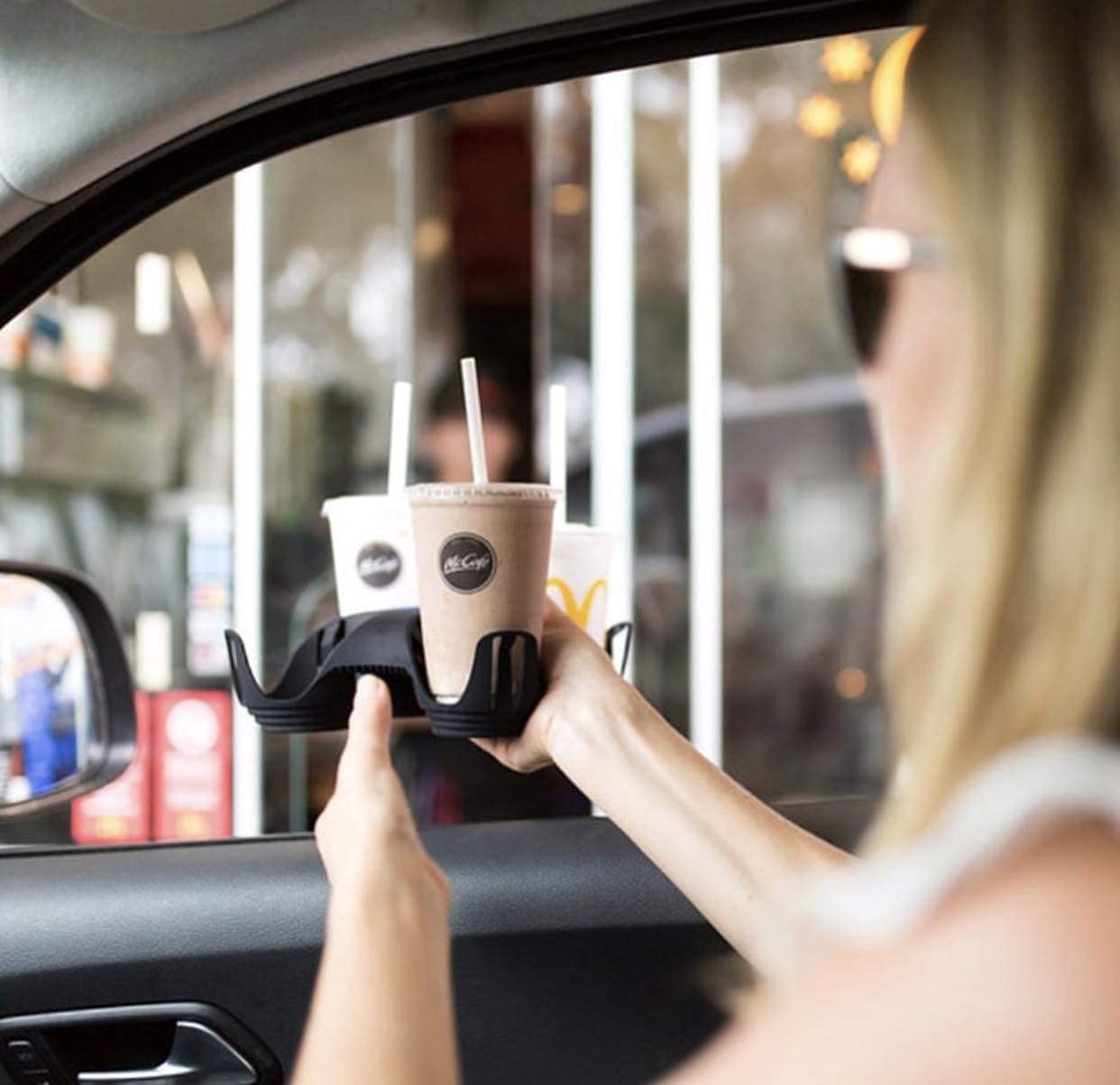 Reusable Drink Carrier by Stay Tray. Portable Cup Holder Made from