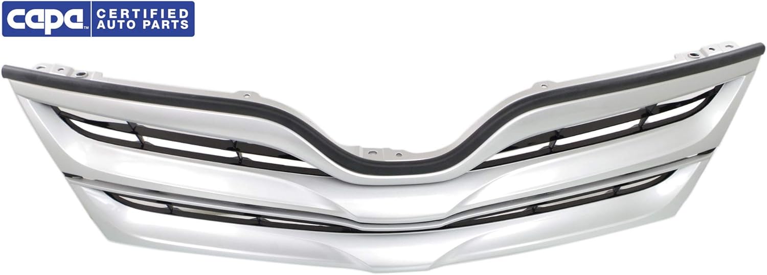 Garage-Pro Grille Assembly Compatible with 2013-2016 Toyota Venza Silver Shell with Black Insert CAPA