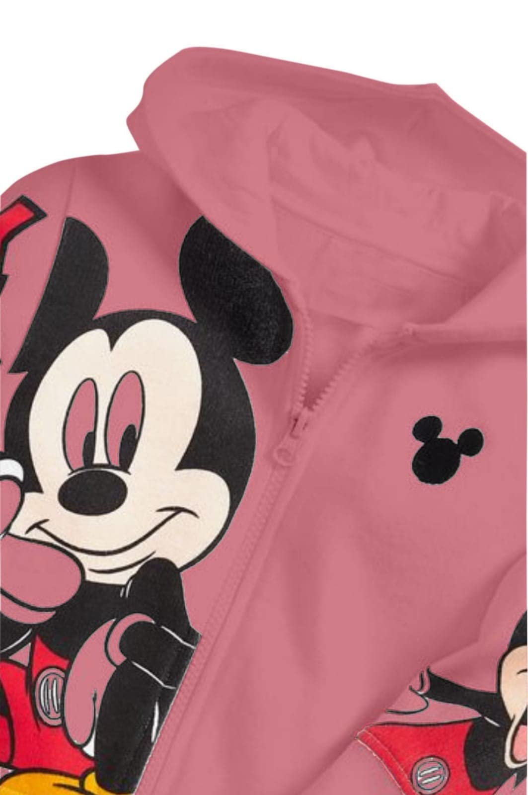 BLOOD PANTHER Unisex Baby Boy's Poly Cotton Cartoon Print Long Sleeve Zipper Regular Hoodie with Shorts (Pink) Size :- 2-3 Years 3