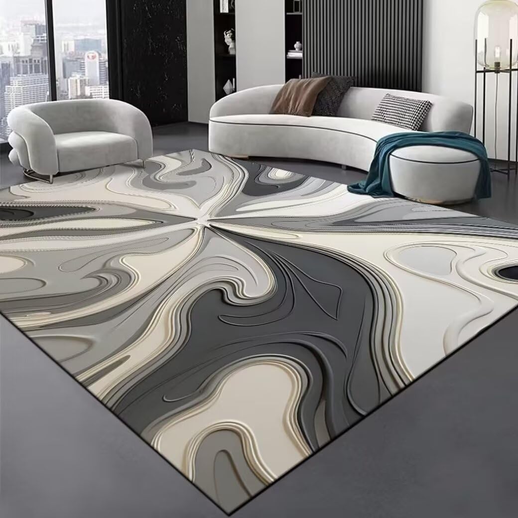 Tapis de chambre antidérapant gris 300x400cm fini les glissades et les taches