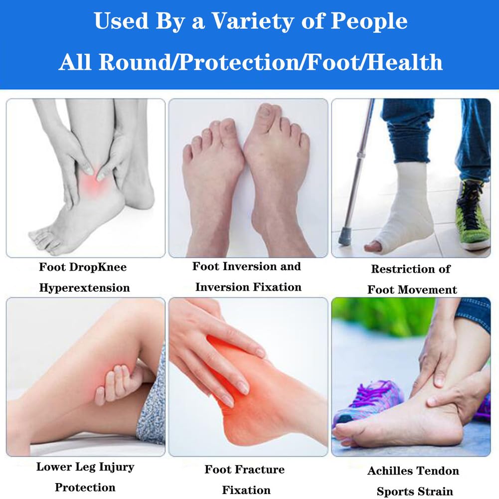 Barefoot Corrector, Férula Nocturna for Fascitis Plantar for el Tratamiento de la y tendinitis Aquiles(1 Pair,Large)