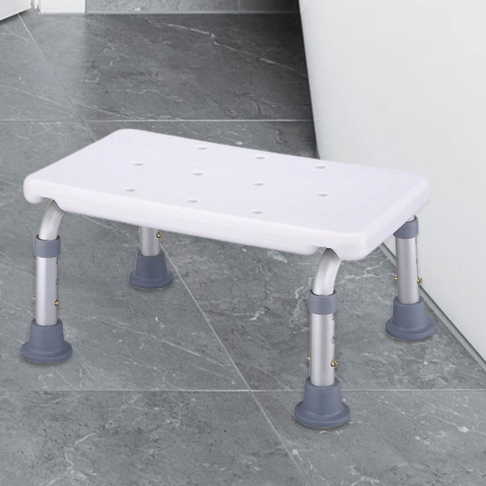 predolo Silla de ducha, taburete de baño con puntas antideslizantes, taburete de ducha ligero ajustable, banco de ducha para niños mayores